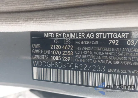 2012 Mercedes-Benz C 300 Sport 4Matic from USA, damaged, VIN WDDGF8BB5CR227233